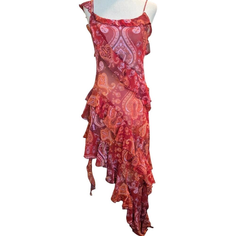 Urban outfitters asymmetrical mesh dress